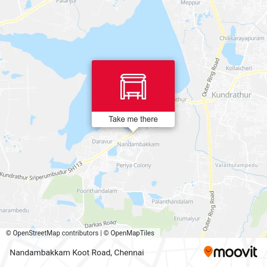 Nandambakkam Koot Road map