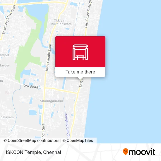 Iskon Temple map
