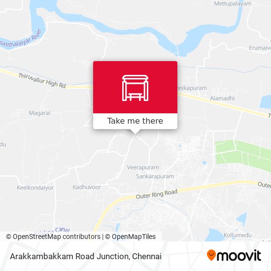 Arakkambakkam Road Junction map