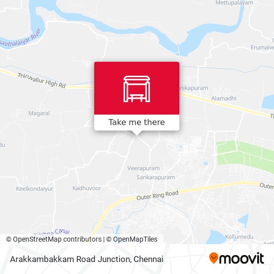 Arakkambakkam Road Junction map