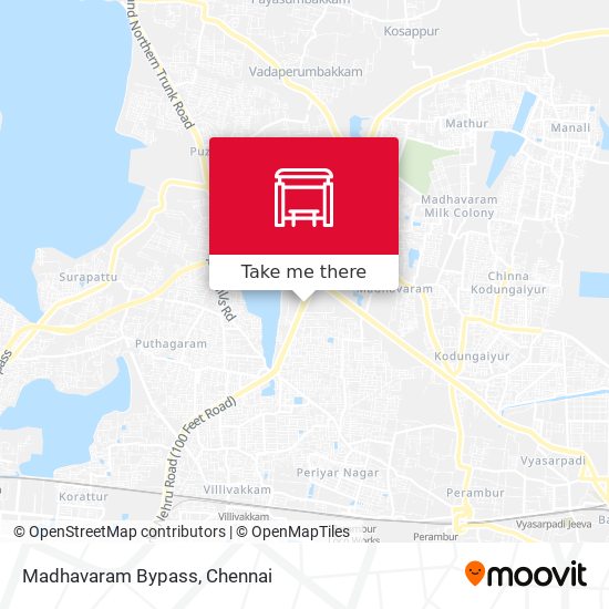 Madhavaram Bypass map