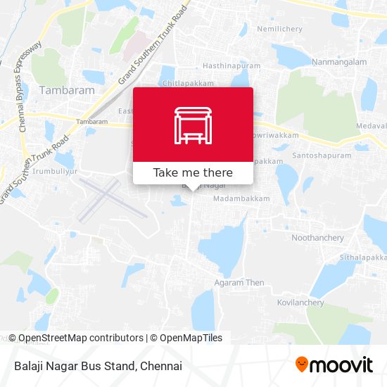 Balaji Nagar Bus Stand map