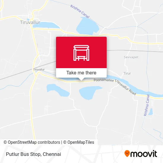 Putlur Bus Stop map