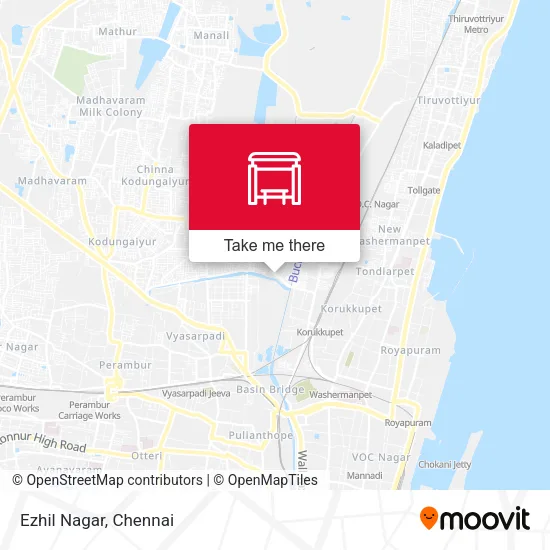 Ezhil Nagar map