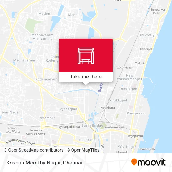 Krishna Moorthy Nagar map