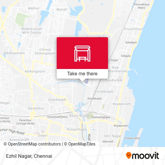 Ezhil Nagar map