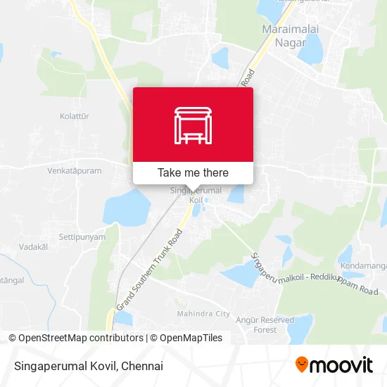 Singaperumal Kovil map