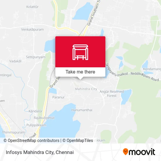 Infosys Mahindra City map