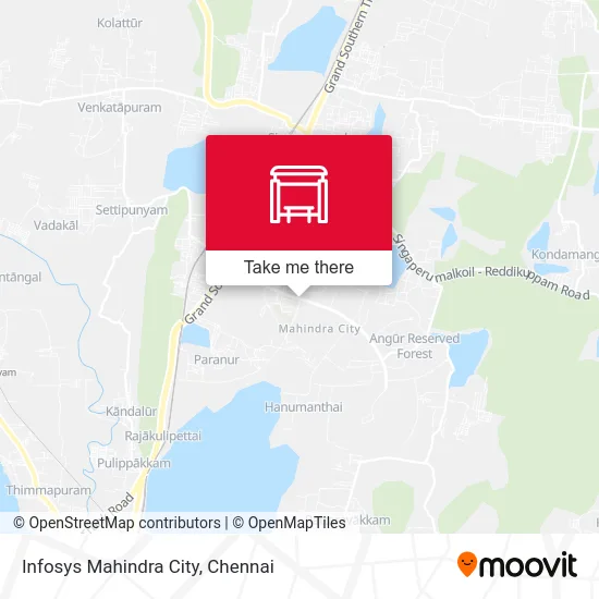 Infosys Mahindra City map