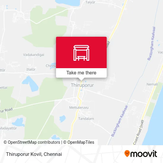 Thiruporur Kovil map