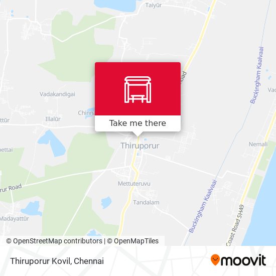 Thiruporur Kovil map