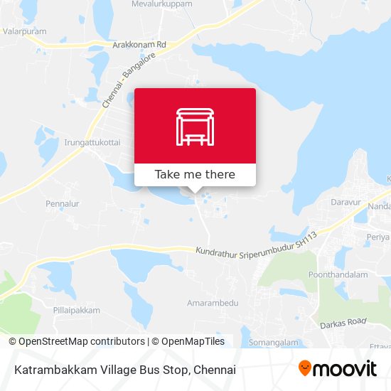 Katrambakkam Village Bus Stop map