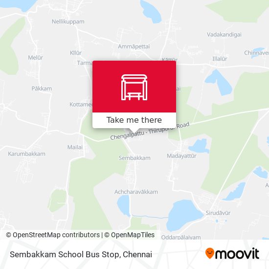 Sembakkam School Bus Stop map