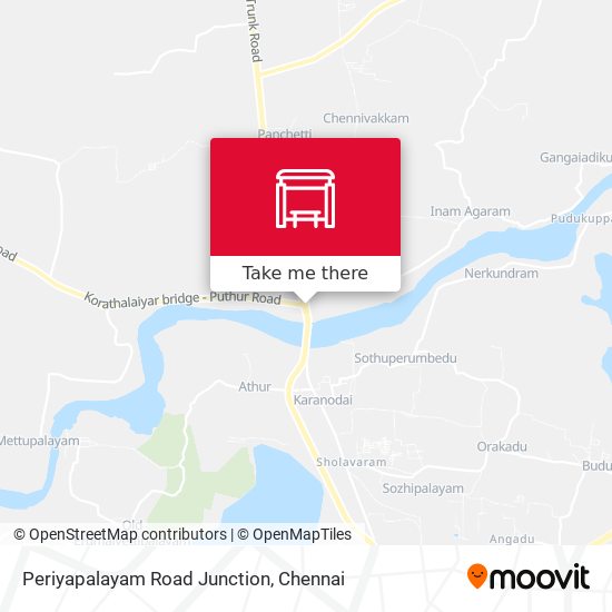 Periyapalayam Road Junction map