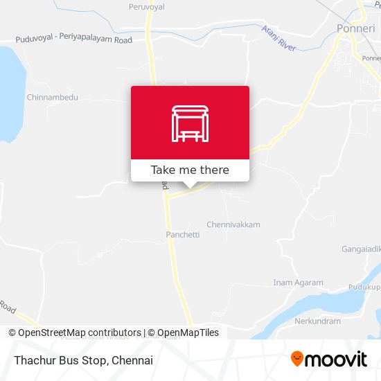 Thachur Bus Stop map