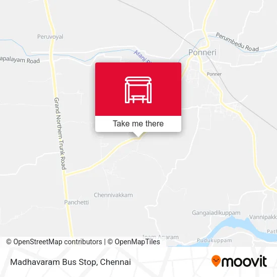 Madhavaram Bus Stop map