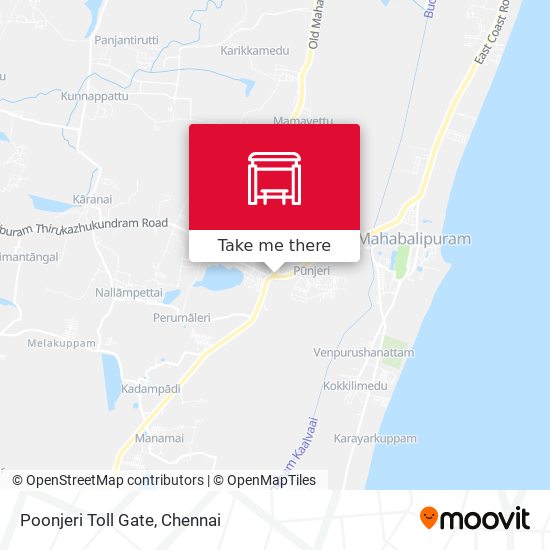 Poonjeri Toll Gate map