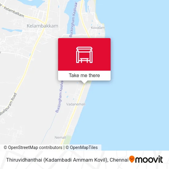 Thiruvidhanthai (Kadambadi Ammam Kovil) map