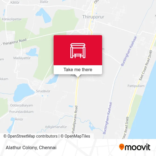 Alathur Colony map