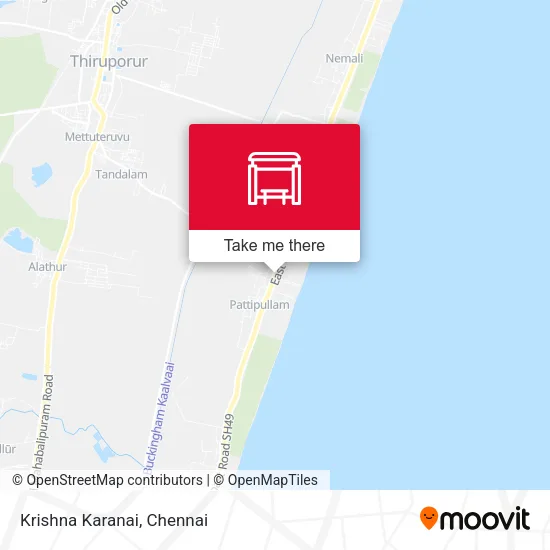 Krishna Karanai map