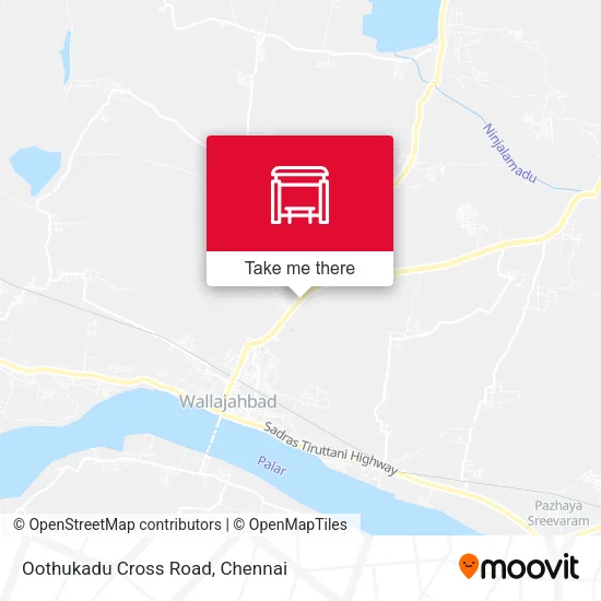 Oothukadu Cross Road map