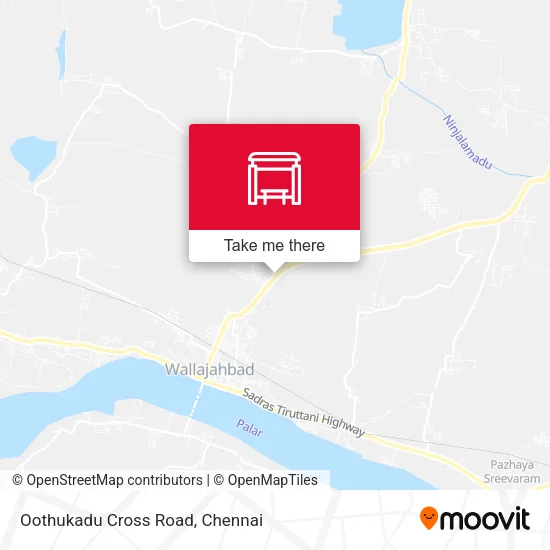 Oothukadu Cross Road map
