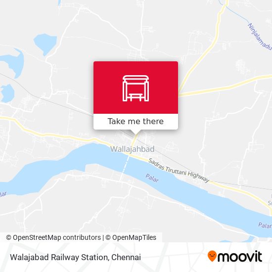 Walajabad Railway Station map