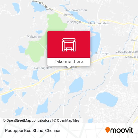 Padappai Bus Stand map