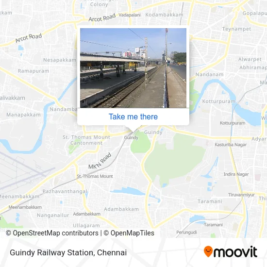 Guindy Railway Station map