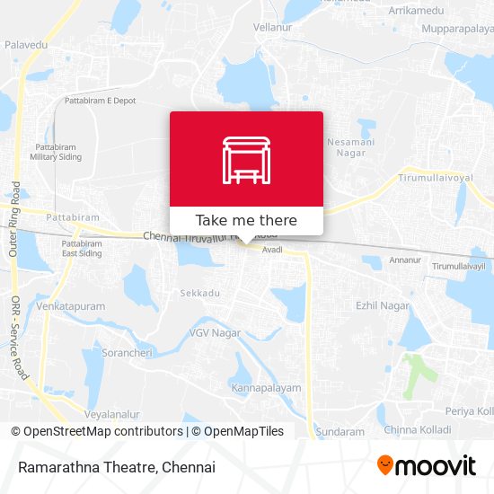 Ramarathna Theatre map