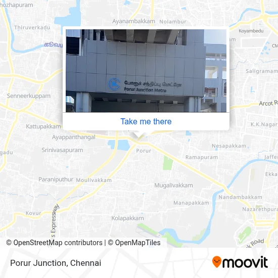 Porur Junction map