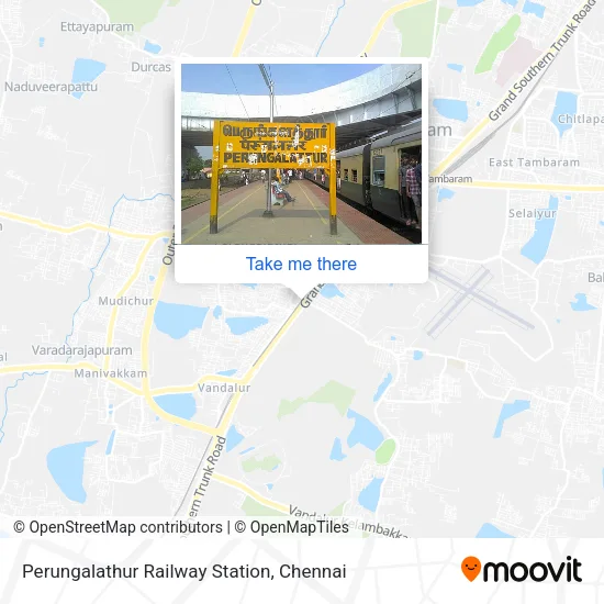Perungalathur Railway Station map