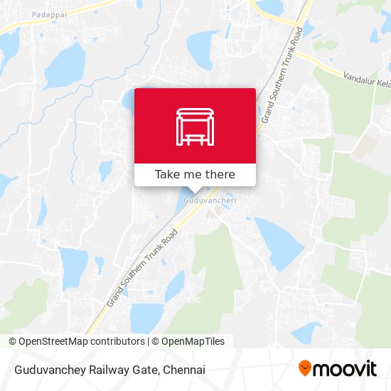 Guduvanchey Railway Gate map