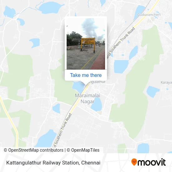 Kattangulathur Railway Station map