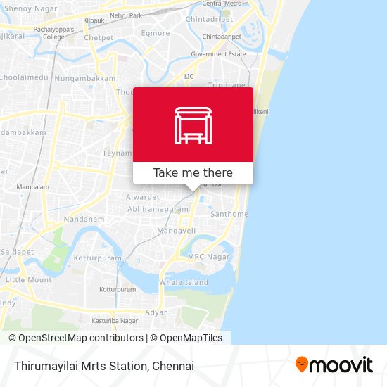 Thirumayilai Mrts Station map