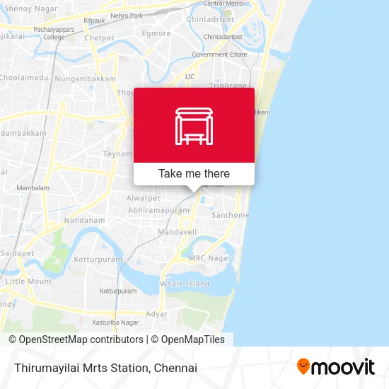 Thirumayilai Mrts Station map