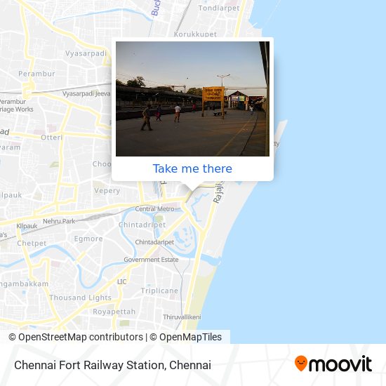 Chennai Fort Railway Station map