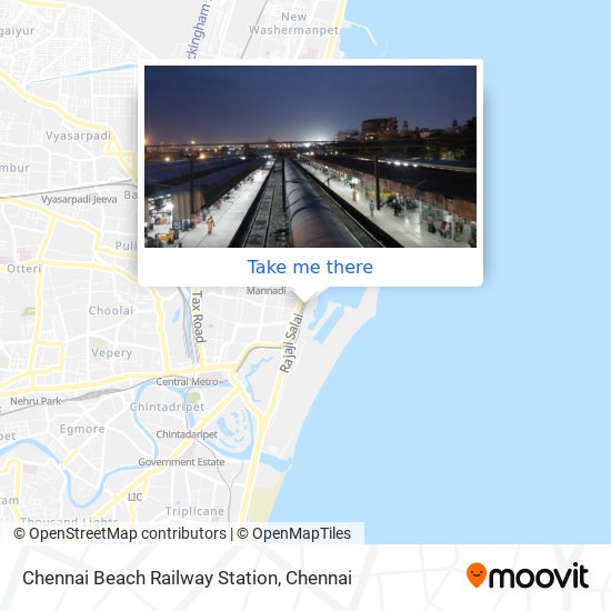 Chennai Beach Railway Station map