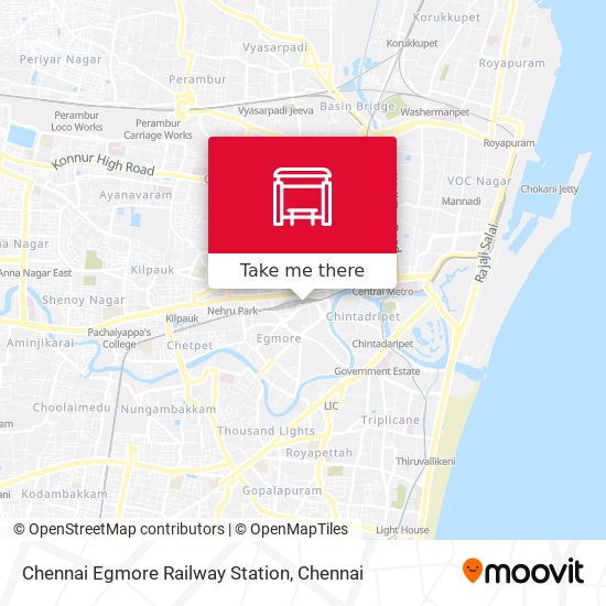 Chennai Egmore Railway Station map