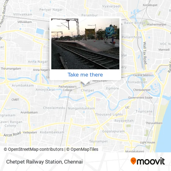 Chetpet Railway Station map