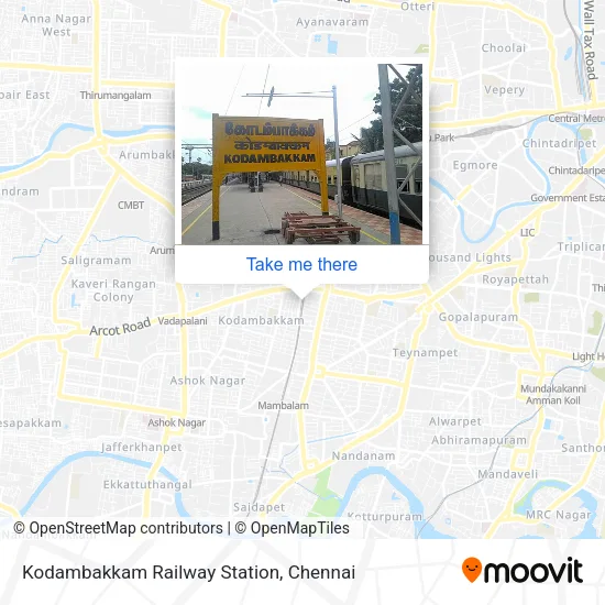 Kodambakkam Railway Station map