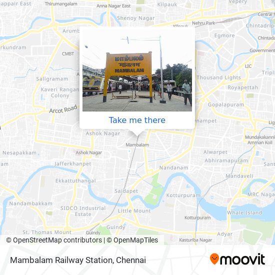 Mambalam Railway Station map