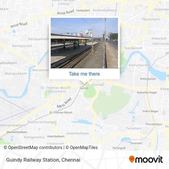 Guindy Railway Station map