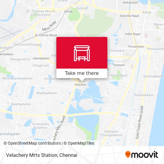 Velachery Mrts Station map