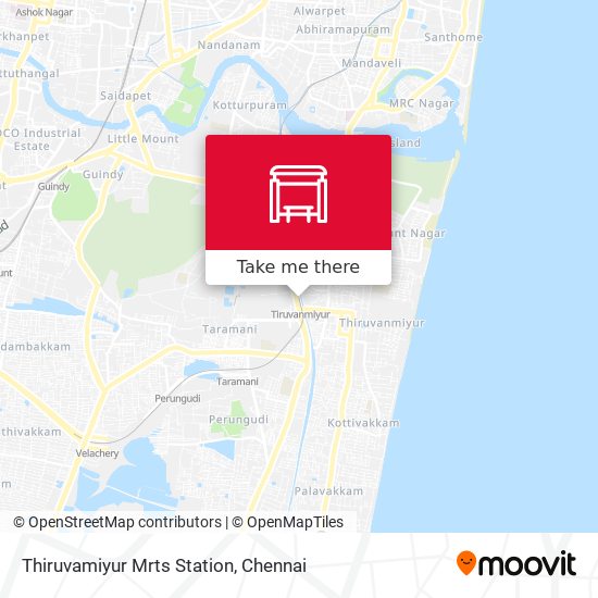 Thiruvamiyur Mrts Station map