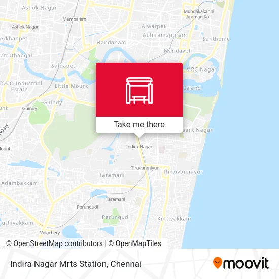 Indira Nagar Mrts Station map