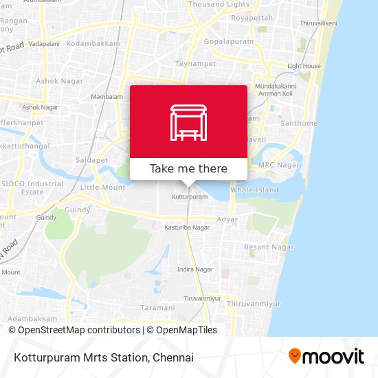 Kotturpuram Mrts Station map