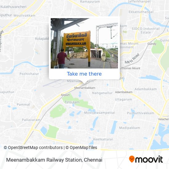 Meenambakkam Railway Station map