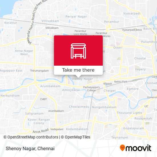 Shenoy Nagar map