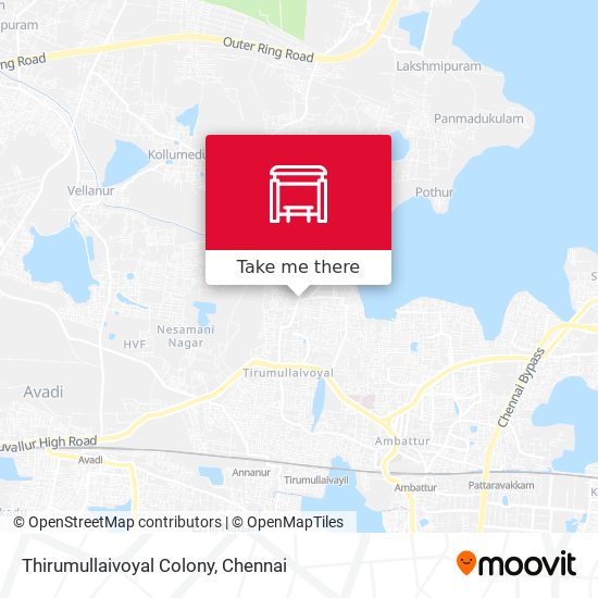 Thirumullaivoyal Colony map